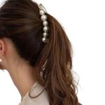 TR Creation Premium  Pearl Banana Hair Clip for Women – Strong Grip Hair Accessory for Long & Thick Hair.