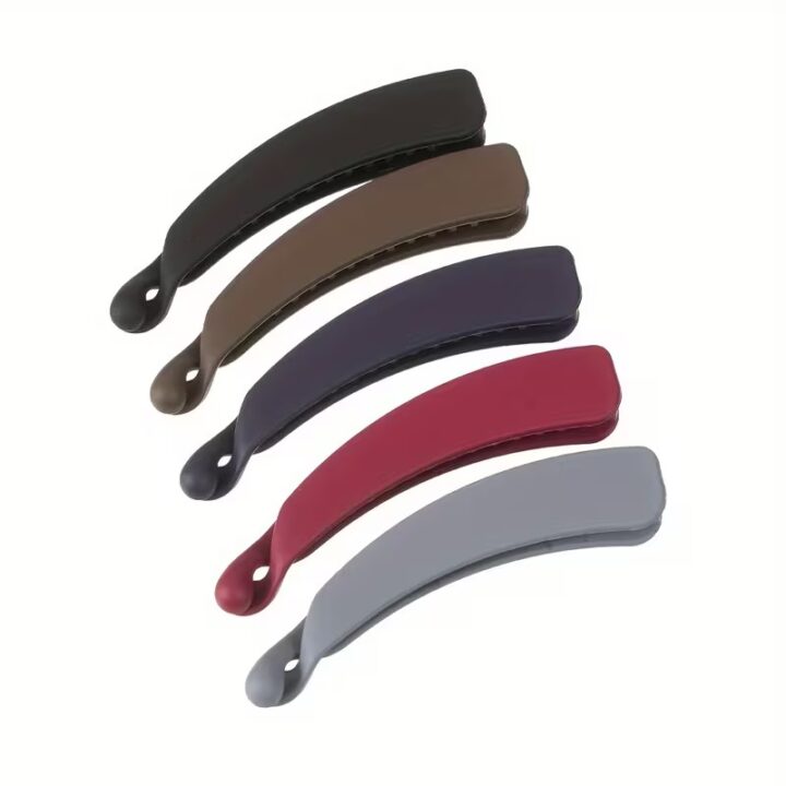 TR Creation Matte Plain Banana Hair Clip Strong Grip for Women & Girls.